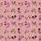 Seamless pattern with flowers and leaves on pink background. Romantic floral tropical design. Patch for fabric textile prints.