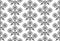Seamless pattern flowers Ornament of Russian folk embroidery, black contour isolated on white background. Can be used for fabrics