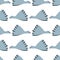 Seamless pattern of flying birds on a white background. Minimalistic print for fabric and other surfaces