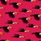 Seamless Pattern With Flying Toucan