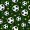 The seamless pattern on the football theme.