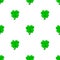 Seamless pattern with four leaf clover. St. Patrick`s Holidays. Lucky symbol and Irish mascot for St. Patrick`s Holidays. Cartoo