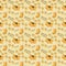 Seamless pattern with foxy face