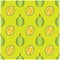 Seamless pattern of fresh durian.