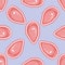 Seamless pattern with fresh piece of meat or steak