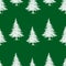 Seamless pattern of frozen christmas trees sketches