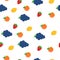 Seamless pattern with fruits berries