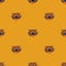 Seamless pattern with funky wild tiger faces