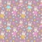 Seamless pattern with funny cartoon Bunnies