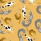 Seamless Pattern with Funny cats.