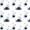 seamless pattern of funny spiders in buttocks
