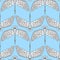 Seamless pattern. Geese, swans, and migratory birds. Painted birds on a blue sky background. Vector illustration