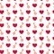 Seamless pattern with gender signs