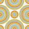 Seamless pattern with geometric figures. Repeated circles ornamental wallpaper. Abstract background with round vortexes.