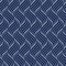 Seamless pattern geometric line. Blue background wavy stripe. Modern waves texture. Repeated swirl. Intricate pipple curly twist.