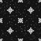 Seamless pattern of geometric snowflake. square snowflakes and snowfall . Vector