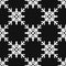 Seamless pattern of geometric snowflake. square snowflakes. Vector Eps-10