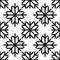 Seamless pattern of geometric snowflake. square snowflakes. Vector Eps-10