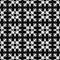Seamless pattern of geometric snowflake. square snowflakes. Vector Eps-10