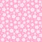 Seamless pattern with geometrical pink sakura flowers for Hanami