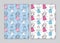 Seamless pattern girls cartoon for book cover, paper, wallpaper, Gift Wrap, wale, fabric. vector