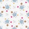 Seamless pattern glitch effect Coronavirus COVID-19 . Virus bacteria nCoV