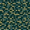 Seamless pattern of glowing windows of a city, vector tiled texture