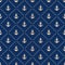Seamless Pattern with Gold Anchors