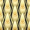 Seamless Pattern with Gold and Black Ethnic Motifs