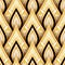 Seamless Pattern with Gold Ethnic Motifs