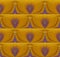 Seamless pattern gold purple shiny and horizontally