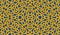 Seamless pattern with golden celtic knot ornament on blue, background