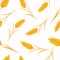 Seamless pattern. Golden ears of wheat