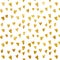 Seamless pattern - Golden foil heart seamless pattern