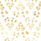 Seamless pattern with golden leaves