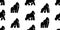 Seamless pattern with Gorillas