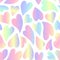 Seamless pattern with gradient hearts in flat style. Holographic effect. Valentine's concept.