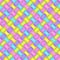 Seamless Pattern of Gradient Light Blue, Light Green, Lilac, Pink, Yellow Rectangles. Stylized Texture of Weave