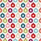Seamless Pattern Graphic Christmas Balls Different Icons Color