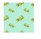 Seamless pattern with grasshopper insects on a light background