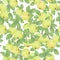 Seamless pattern with green apples