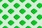 Seamless pattern of green fashionable popit toys. Design for children repeating elements. Large banner.