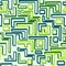 Seamless pattern of green maze