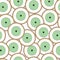 Seamless pattern with green pastel evil eye vector