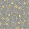 Seamless pattern with grill, barbecue tools. BBQ