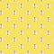 Seamless pattern of half of delicious fresh  apple against light yellow background, wrapping paper template