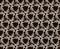 Seamless pattern with halftone hexagon dots in vortex form.