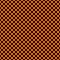 Seamless pattern in Halloween traditional colors. Checkerboard abstract background.