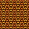 Seamless pattern in Halloween traditional colors. Orange stylized triangles mosaic abstract on black background. Vector