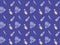 Seamless pattern of hand-drawn from flowers and bouquets of lavender, essential oils in jugs and bottles with droppers on a blue b